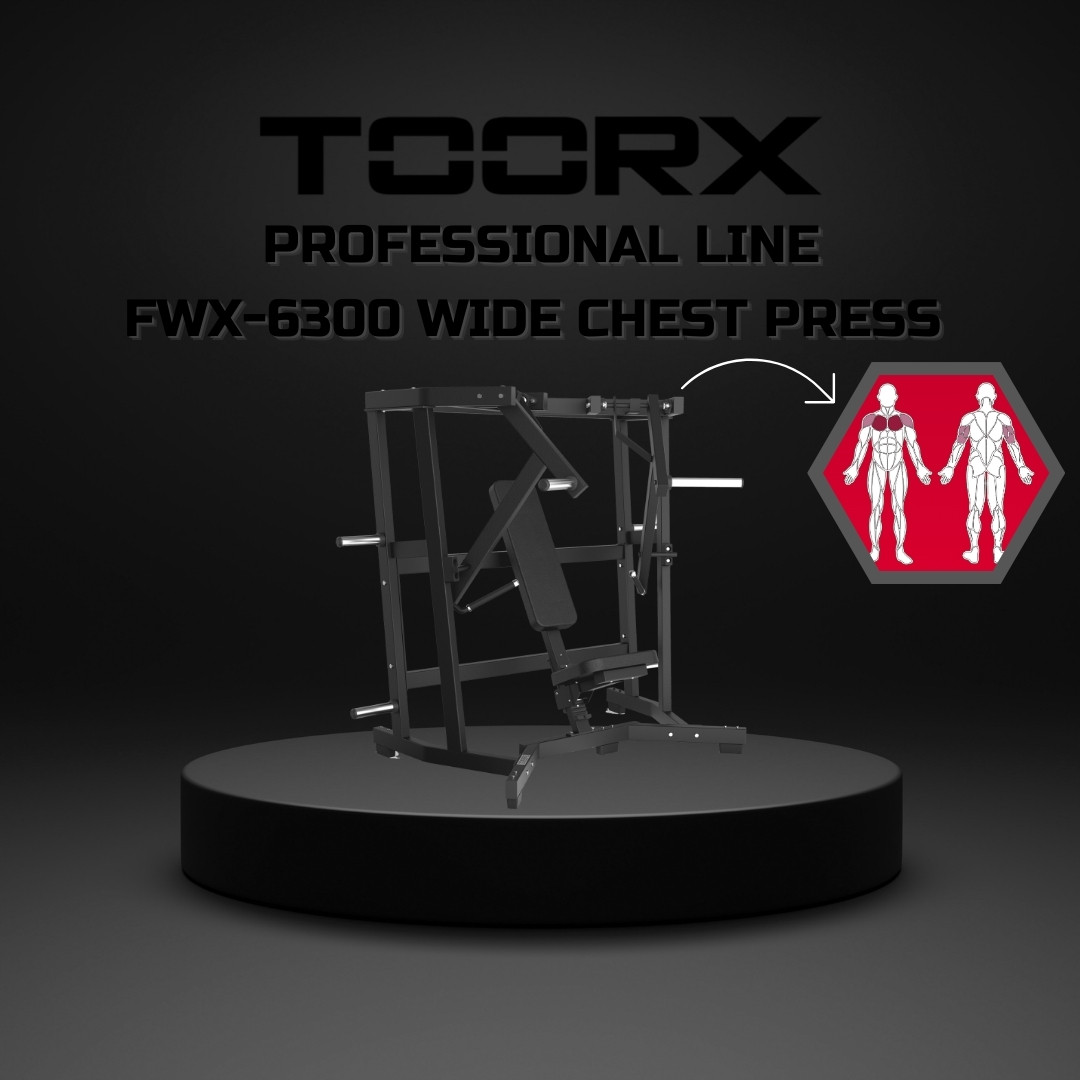 Toorx FWX-6300 Wide Chest Press - plate loaded - profesionalna fitnes naprava za potisk s prsi