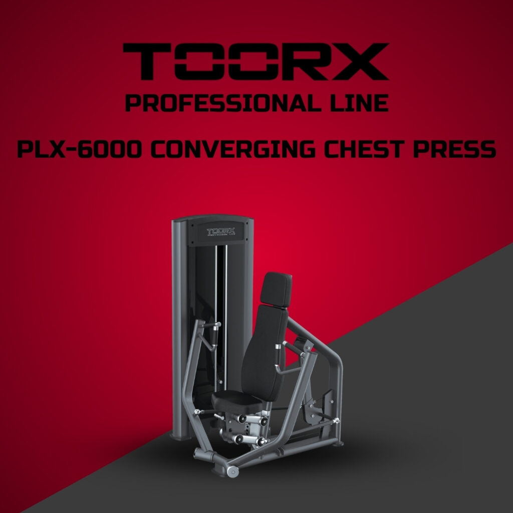 Toorx PLX-6000 Converging Chest Press - profesionalna fitnes naprava za potisk s prsi - pin loaded