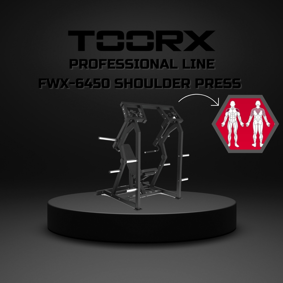Toorx FWX-6450 Shoulder Press - plate loaded - profesionalna fitnes naprava za potisk z rameni