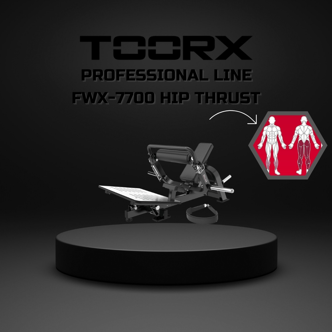Toorx FWX-7700 Hip Thrust - plate loaded - profesionalna fitnes naprava za potisk z boki